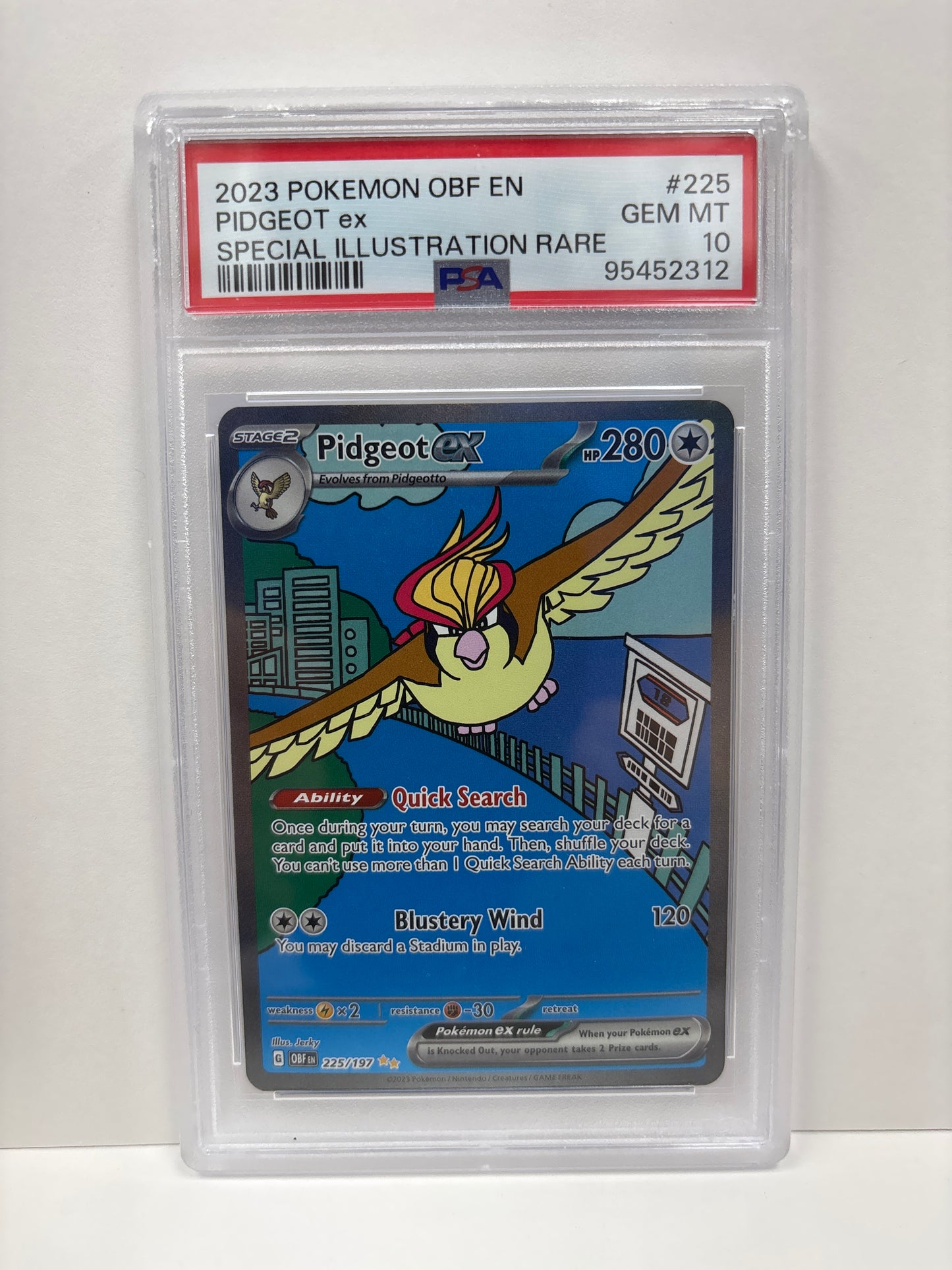 Pokemon Pidgeot ex 225/197 PSA 10
