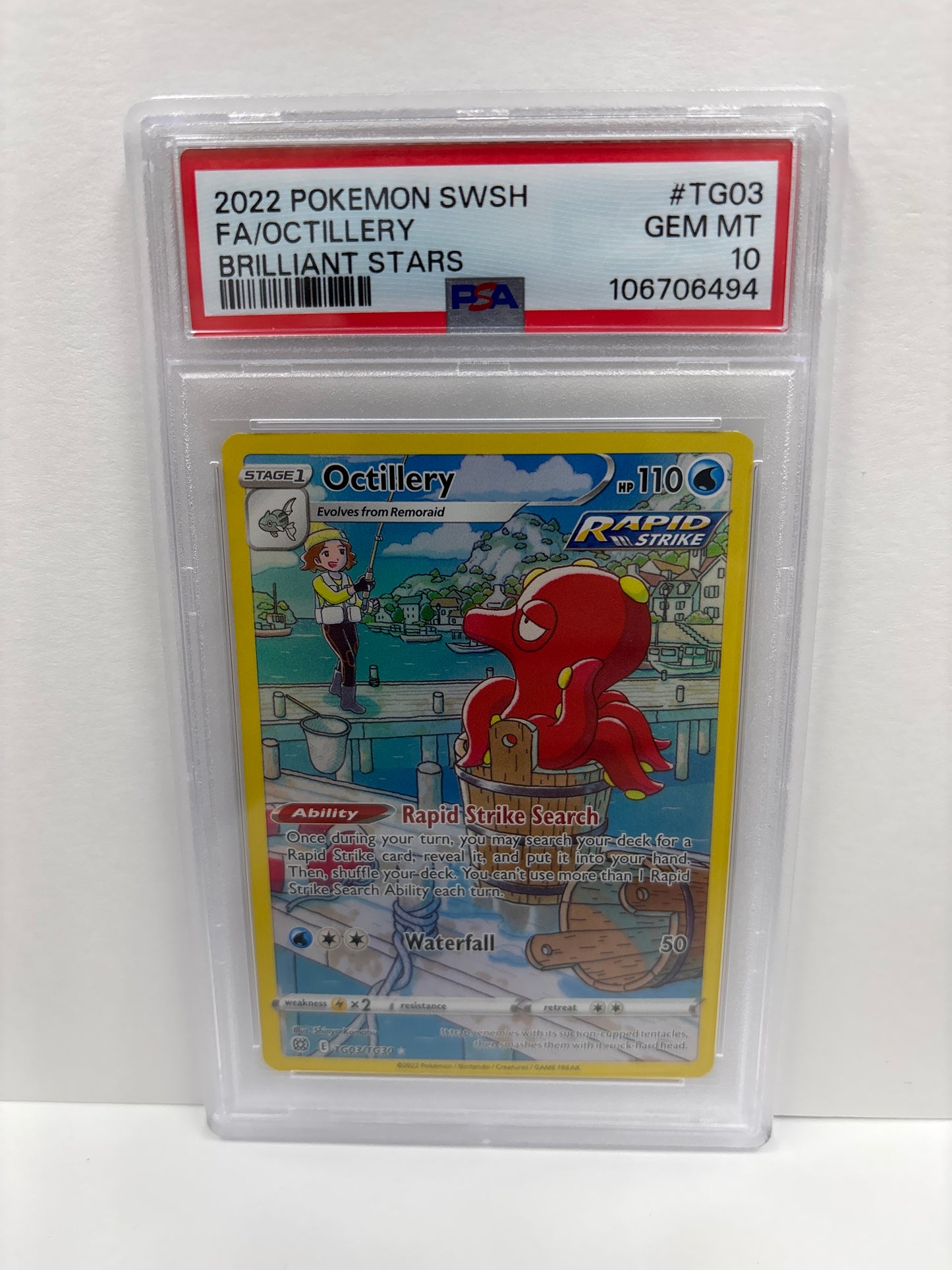 Pokemon Octillery TG03/TG30 PSA 10