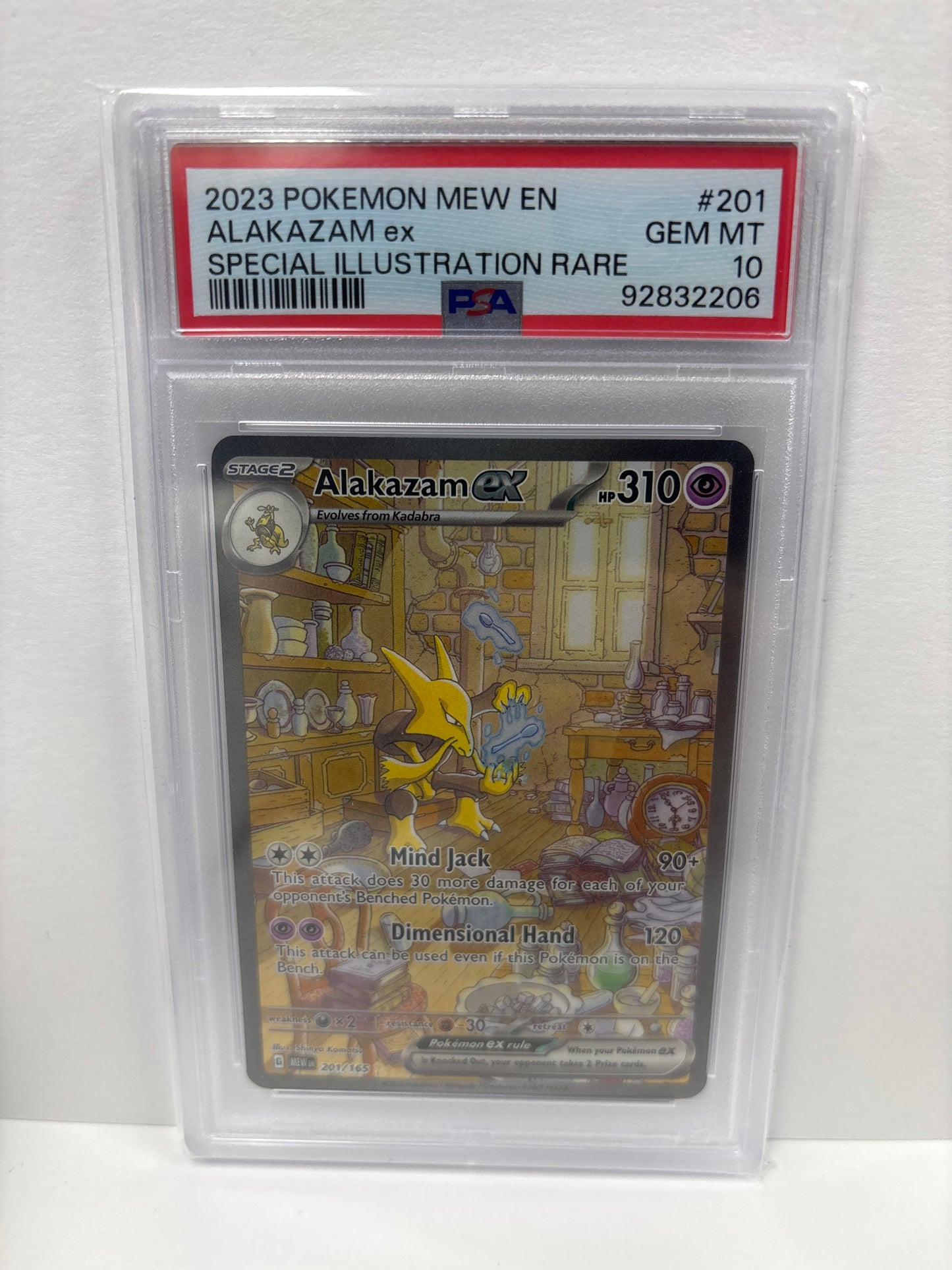 Pokemon Alakazam ex 201/165 PSA 10