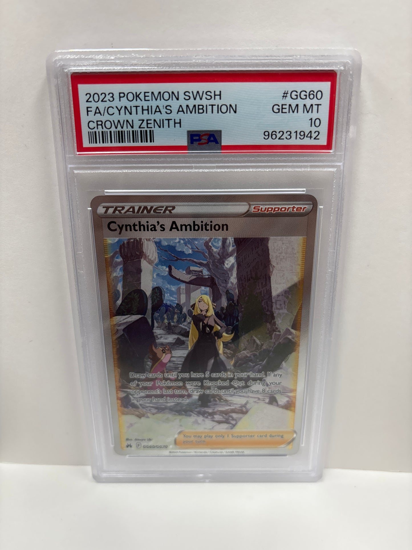 Pokemon Cynthia’s Ambition GG60/GG70 PSA 10