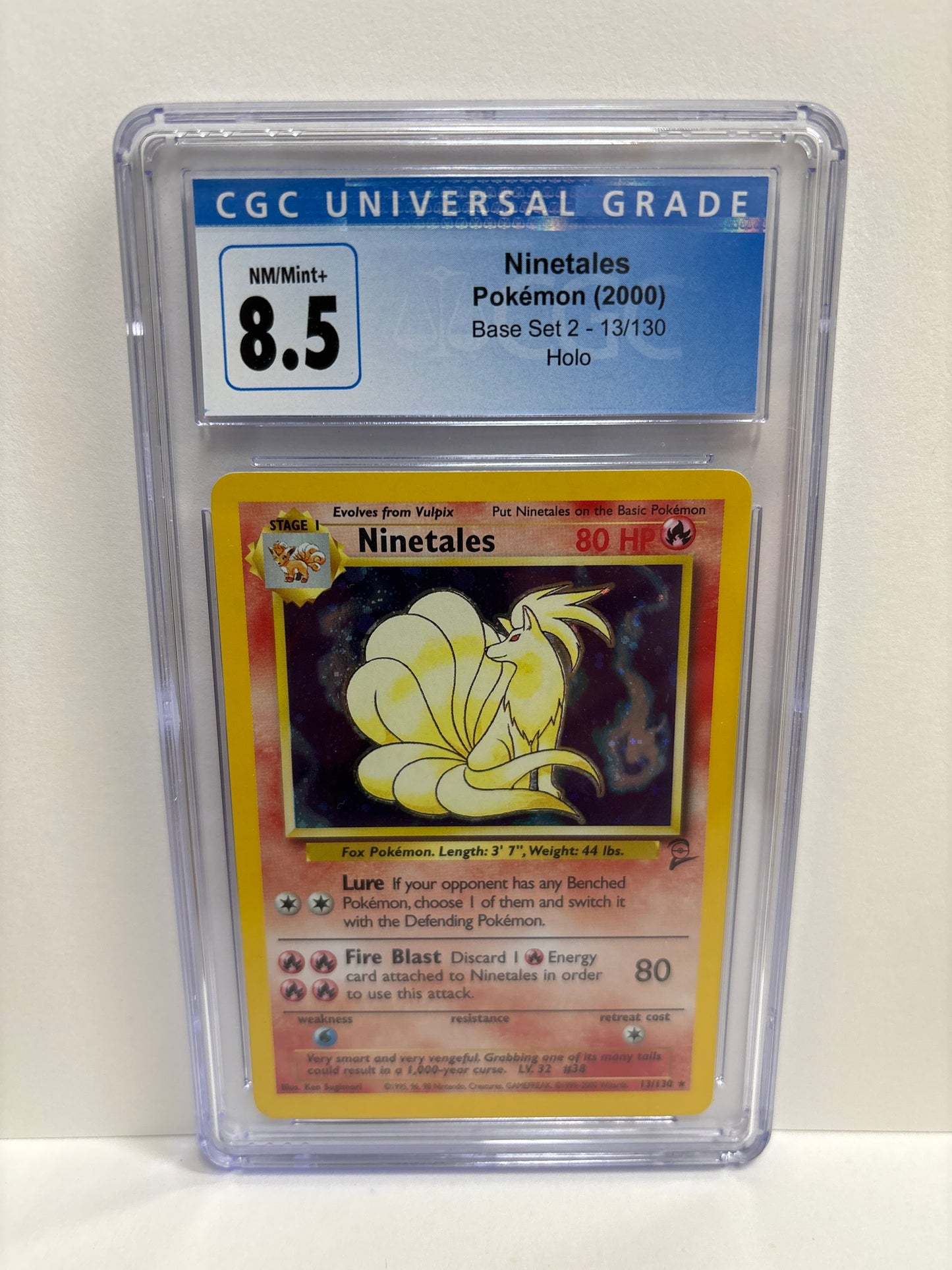 Pokemon Ninetales 13/130 (2000) CGC 8.5