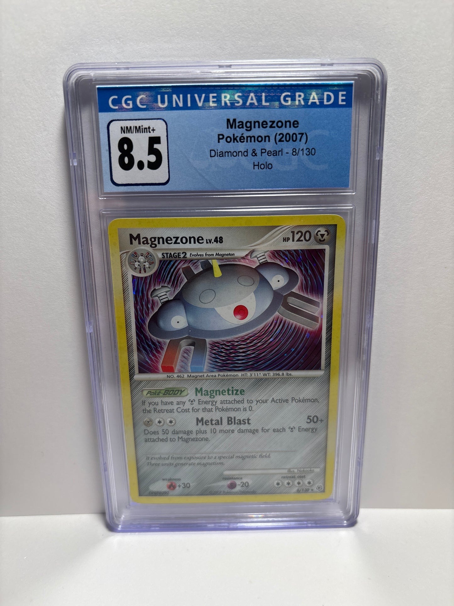 Pokemon Magnezone 8/130 HOLO CGC 8.5