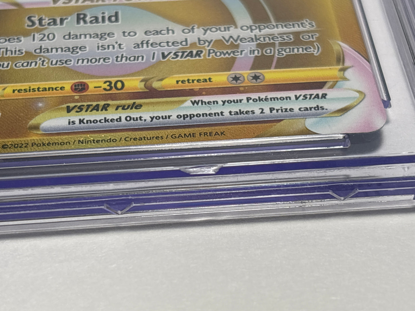 Pokemon Mewtwo VSTAR 086/078 CGC 9 (Scratches and Crack on Slab)