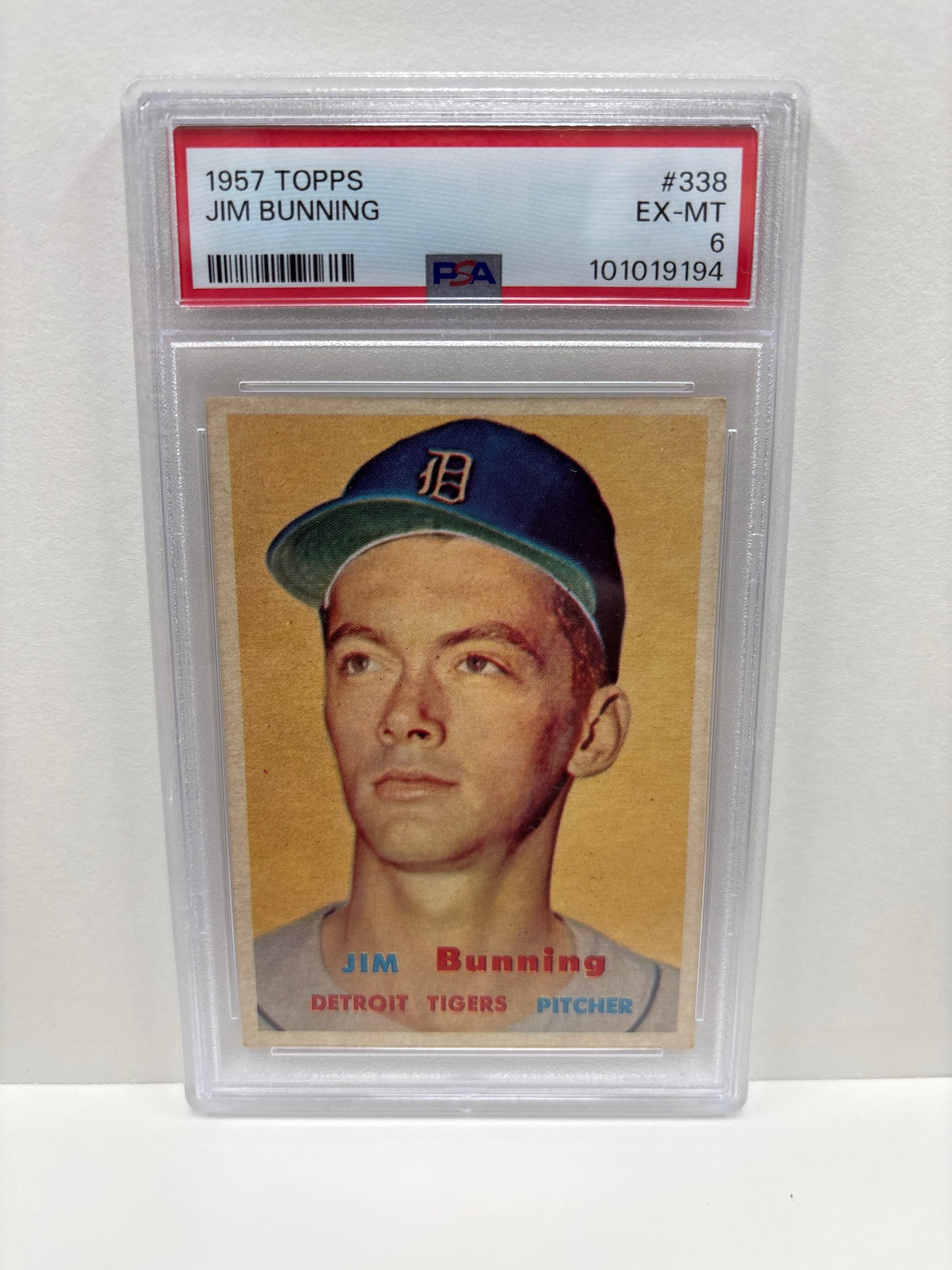 1957 Topps Jim Bunning #338 PSA 6