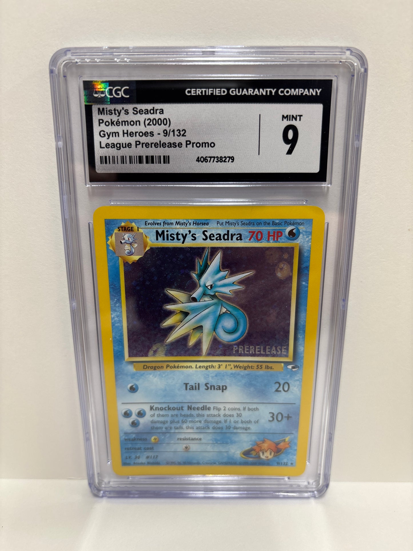 Pokemon Misty’s Seadra 9/132 PreRelease (2000) CGC 9