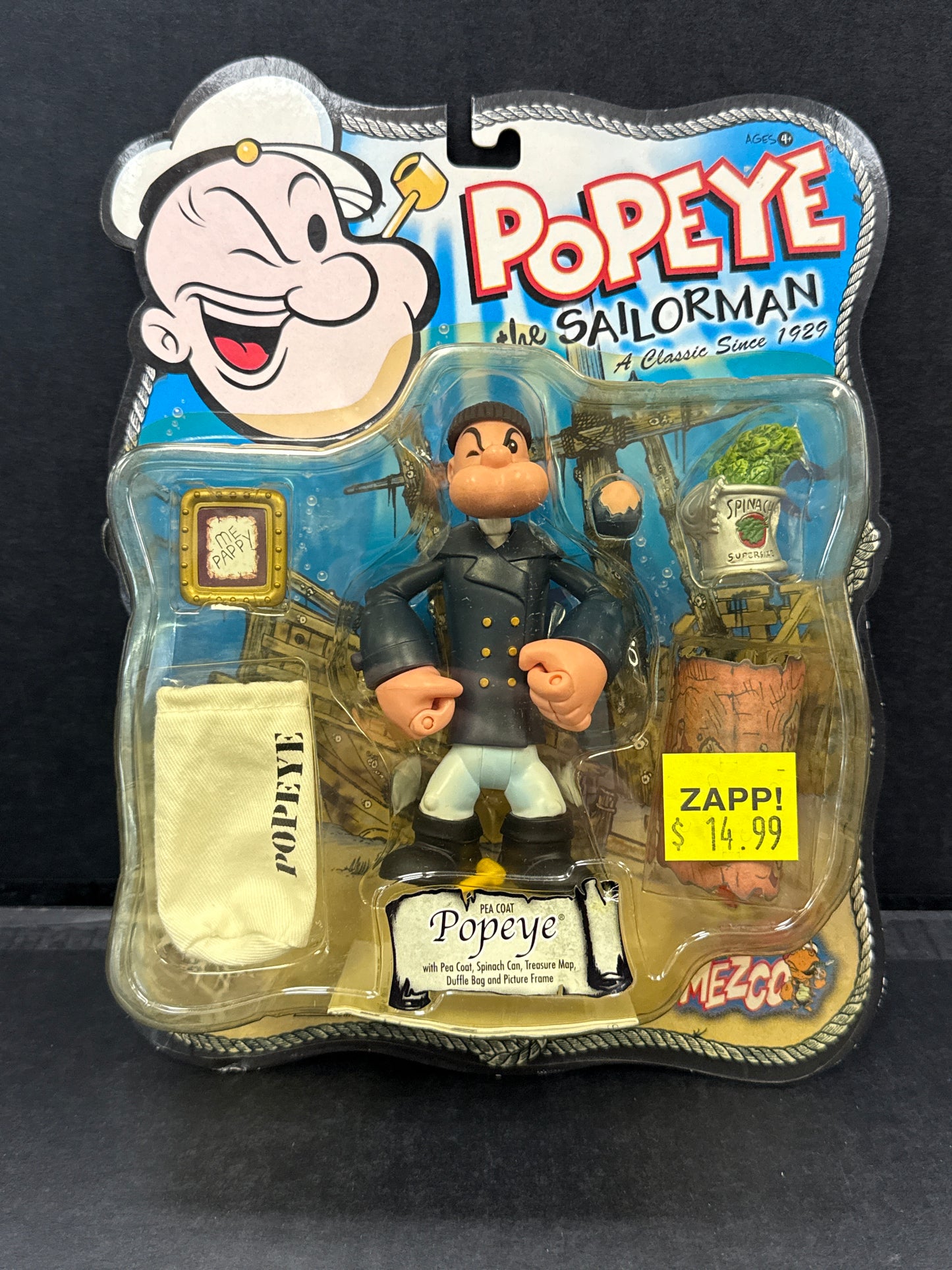 Popeye Pea Coat Popeye Action Figure 2001