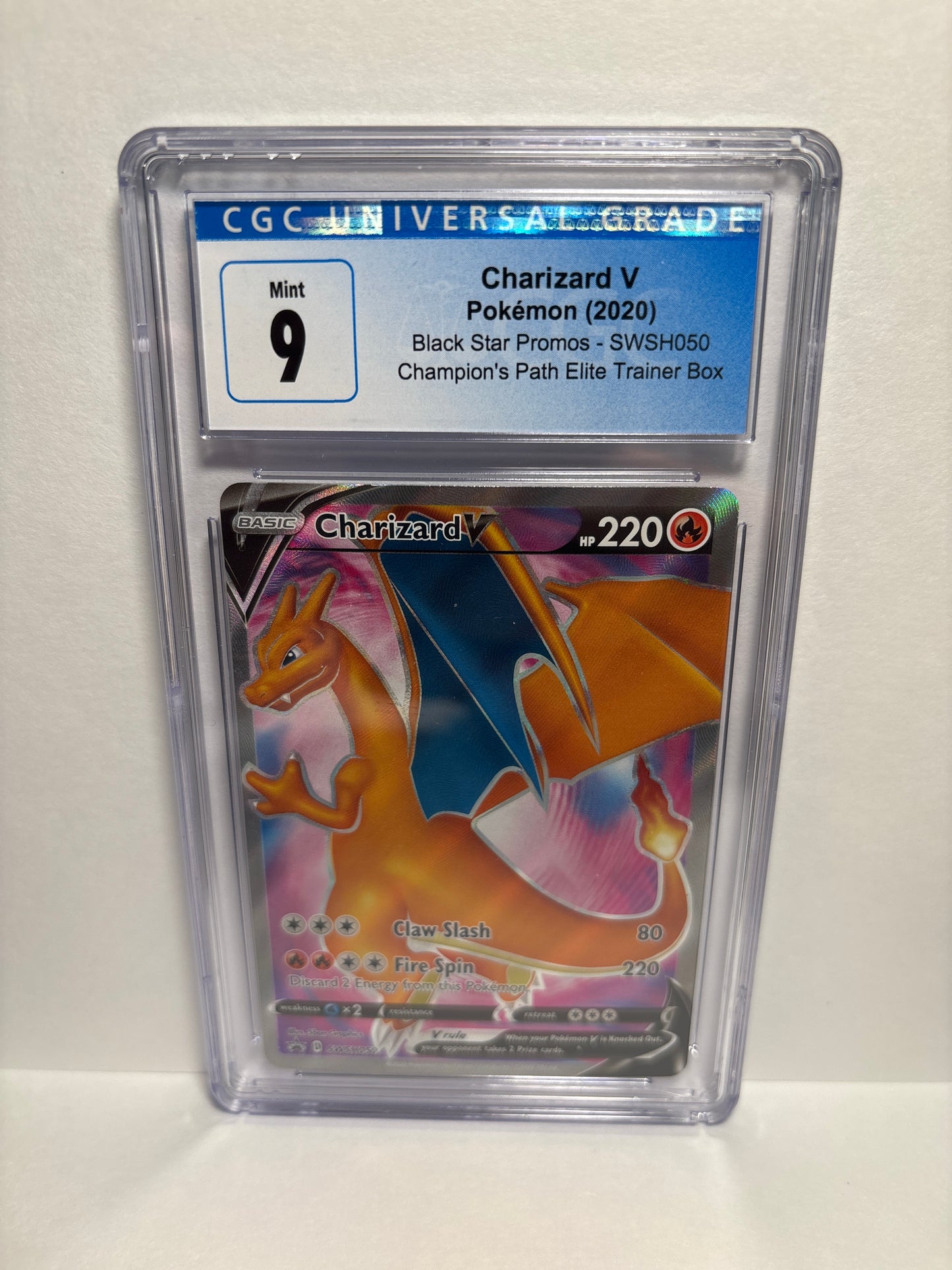 Pokemon Charizard V SWSH050 CGC 9