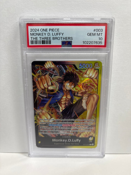 One Piece TCG Monkey.D.Luffy ST13-003 PSA 10