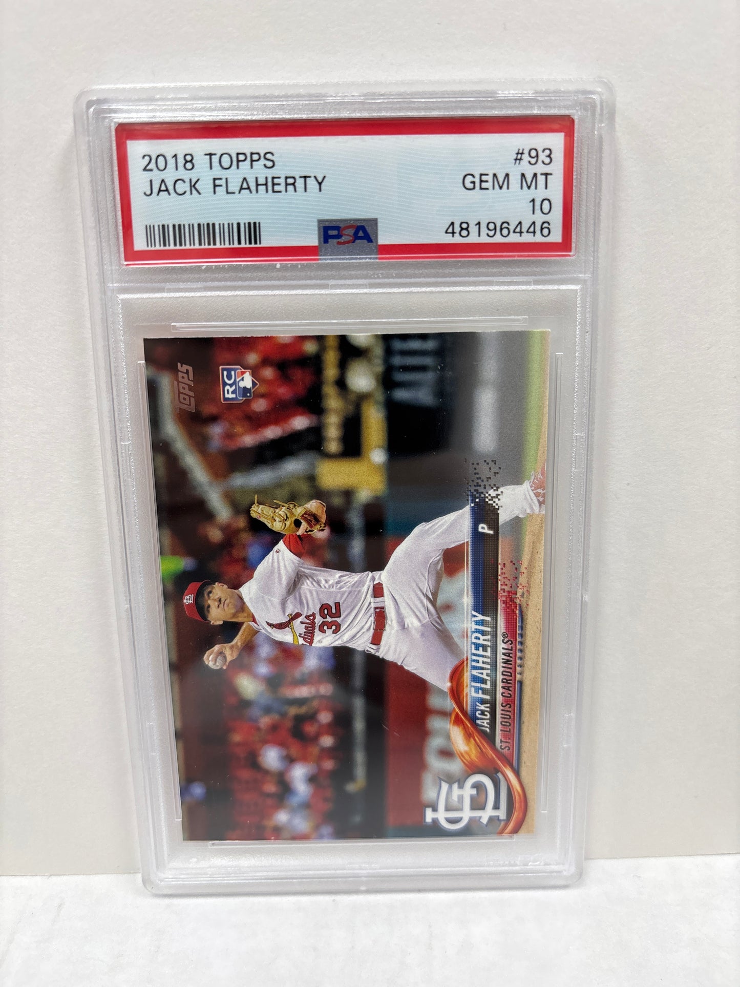 2018 Topps Jack Flaherty #93 PSA 10