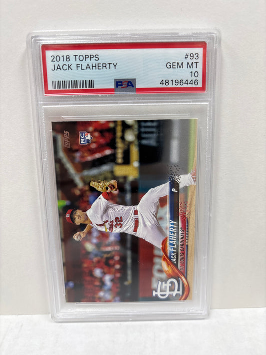 2018 Topps Jack Flaherty #93 PSA 10