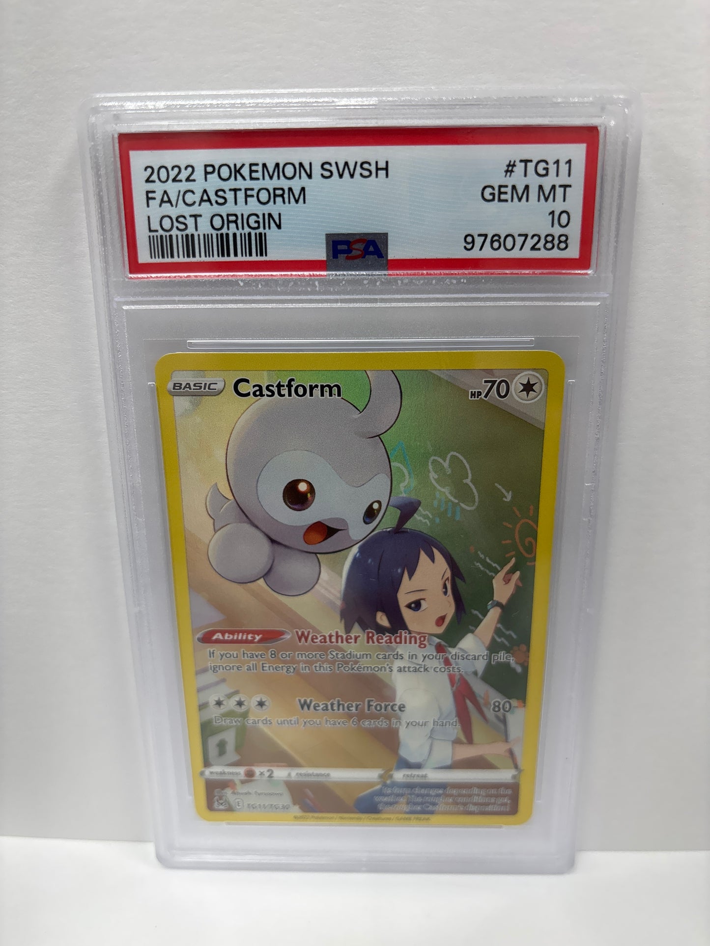 Pokemon Castform TG11/TG30 PSA 10
