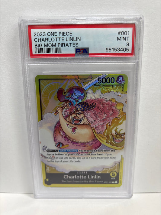 One Piece TCG Charlotte Linlin ST07-001 PSA 9