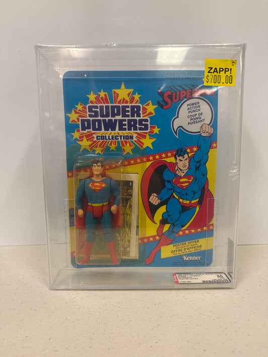 1984 Kenner Canada Super Powers Series 1 Superman AFA 85