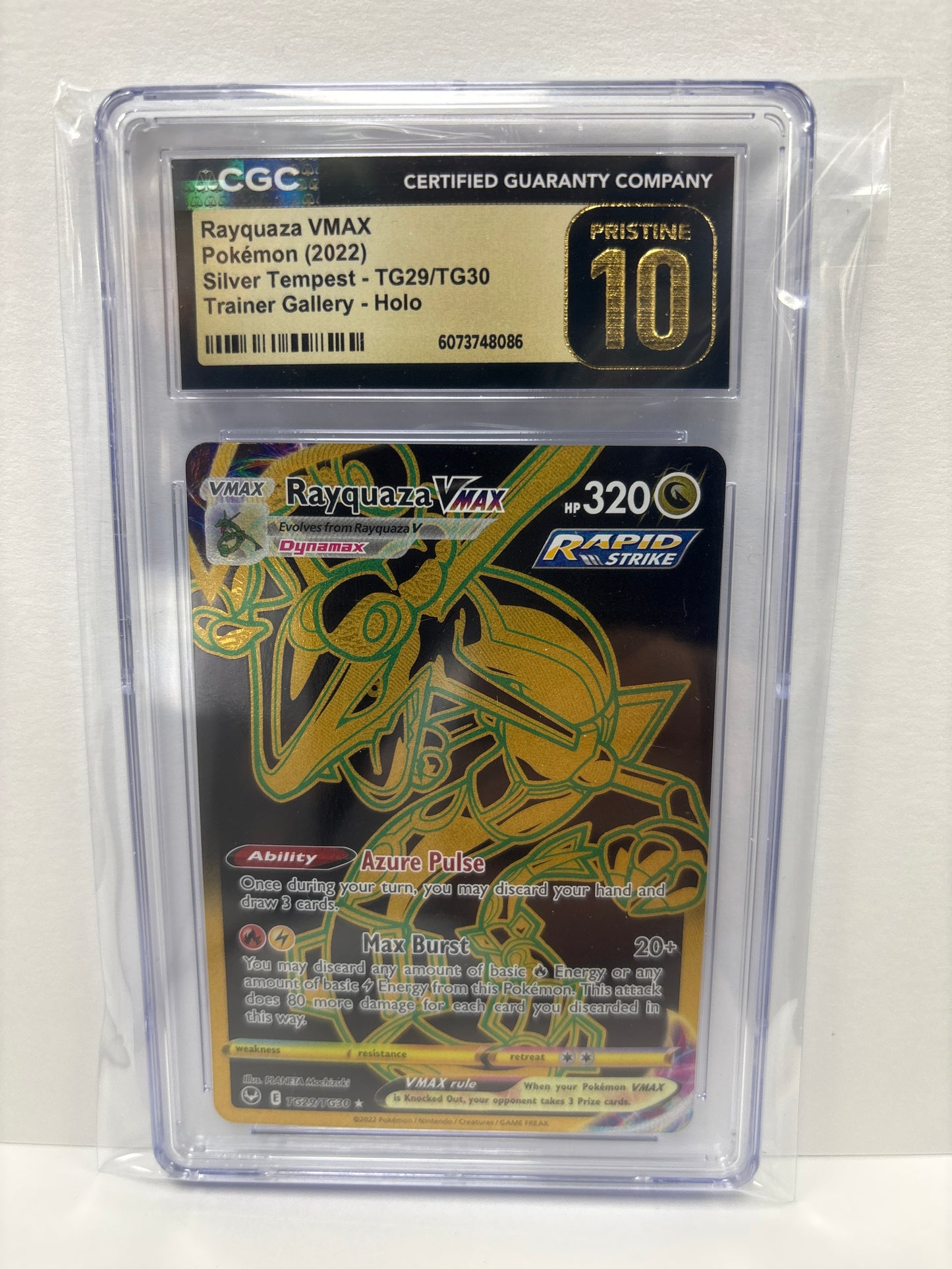 Pokemon Rayquaza VMAX TG29/TG30 CGC Pristine 10