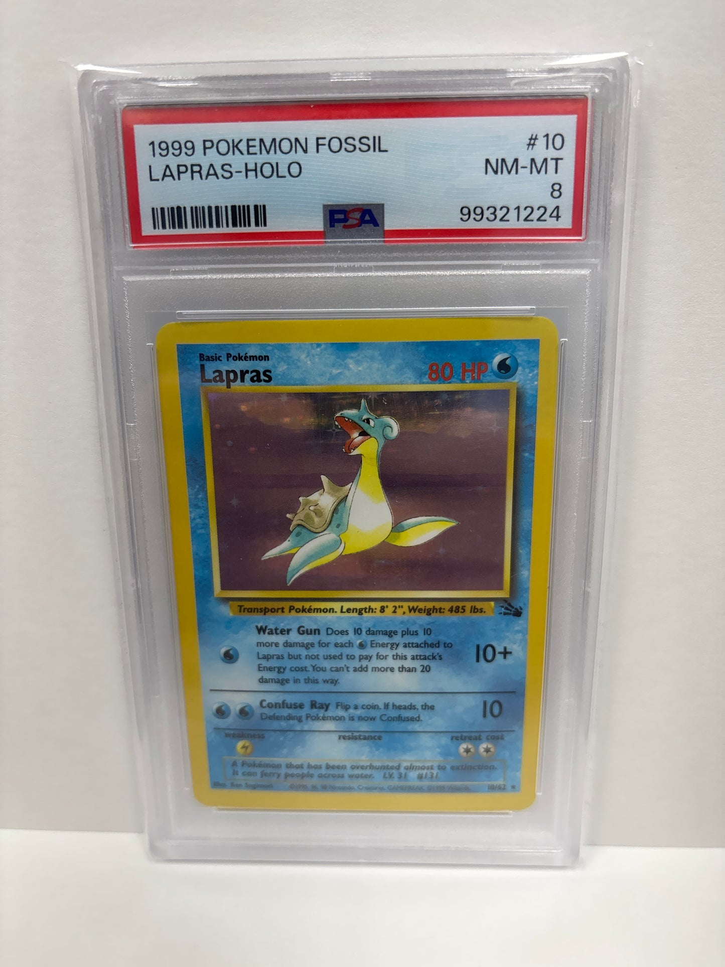 Pokemon Lapras 10/62 PSA 8