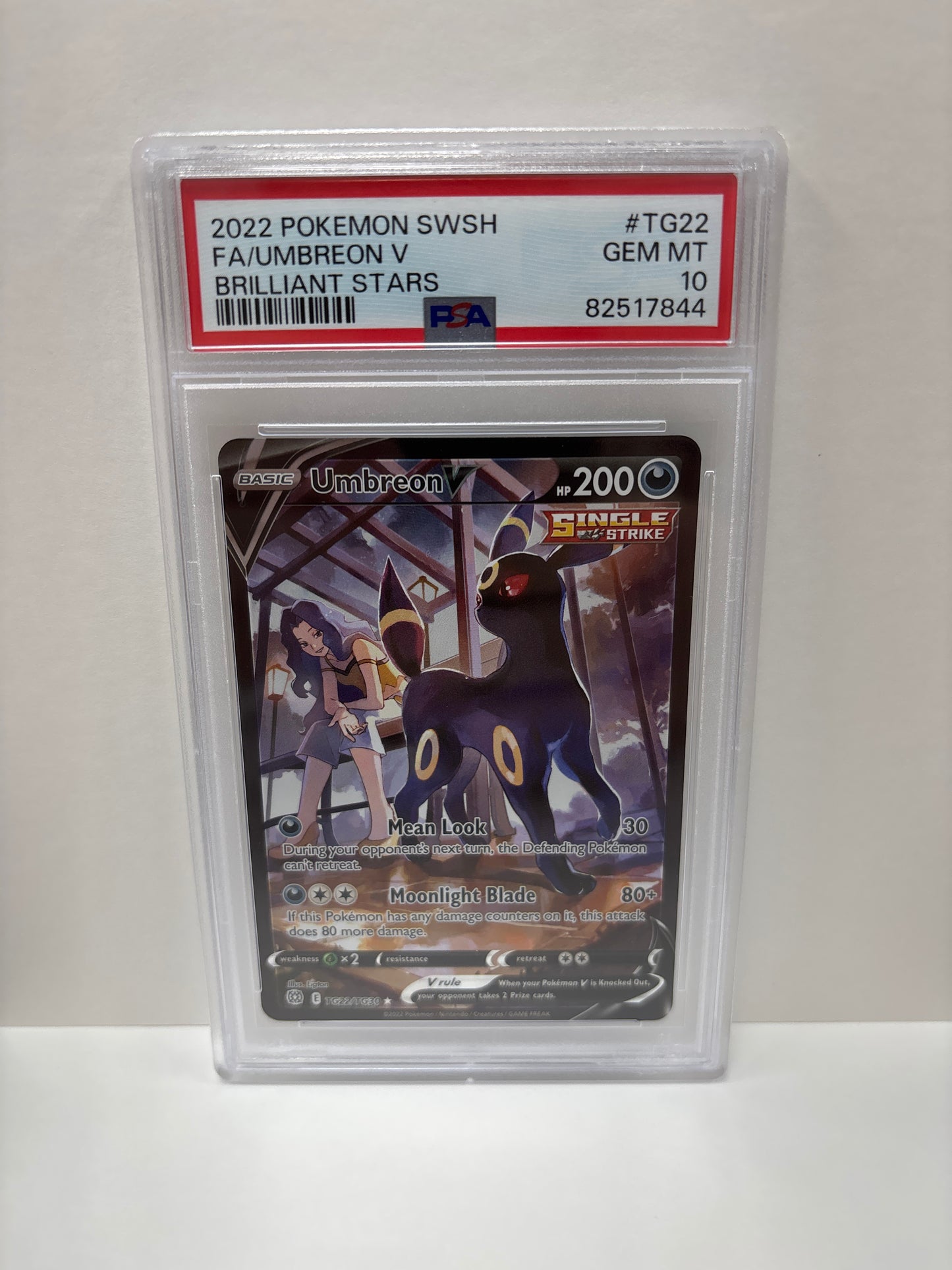 Pokemon Umbreon V TG22/TG30 PSA 10