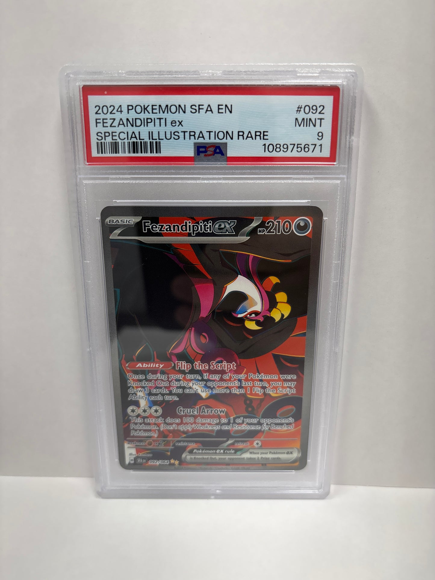 Pokemon Fezandipiti ex 092/064 PSA 9