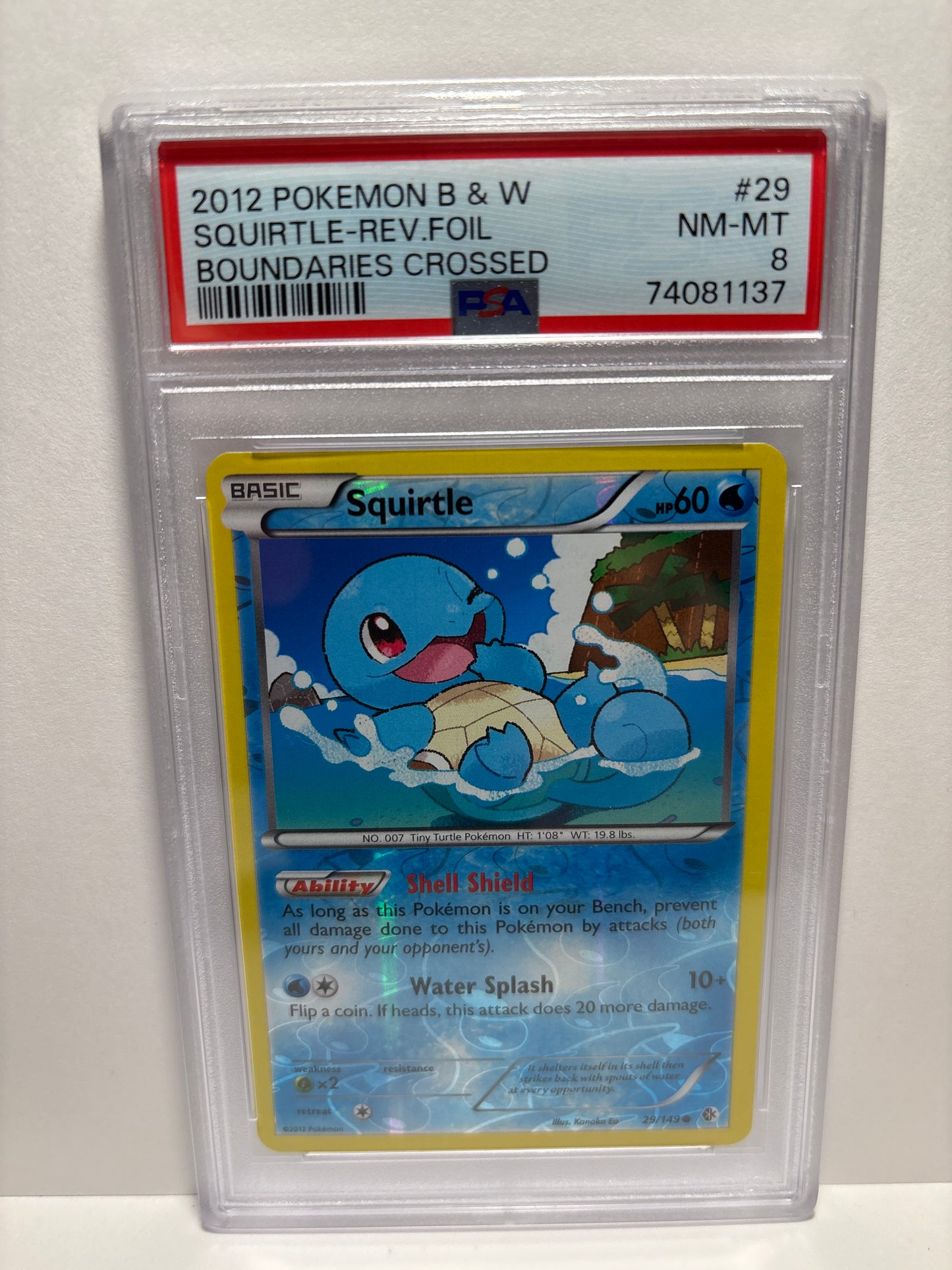 Pokemon Squirtle 29/149 Reverse Foil PSA 8