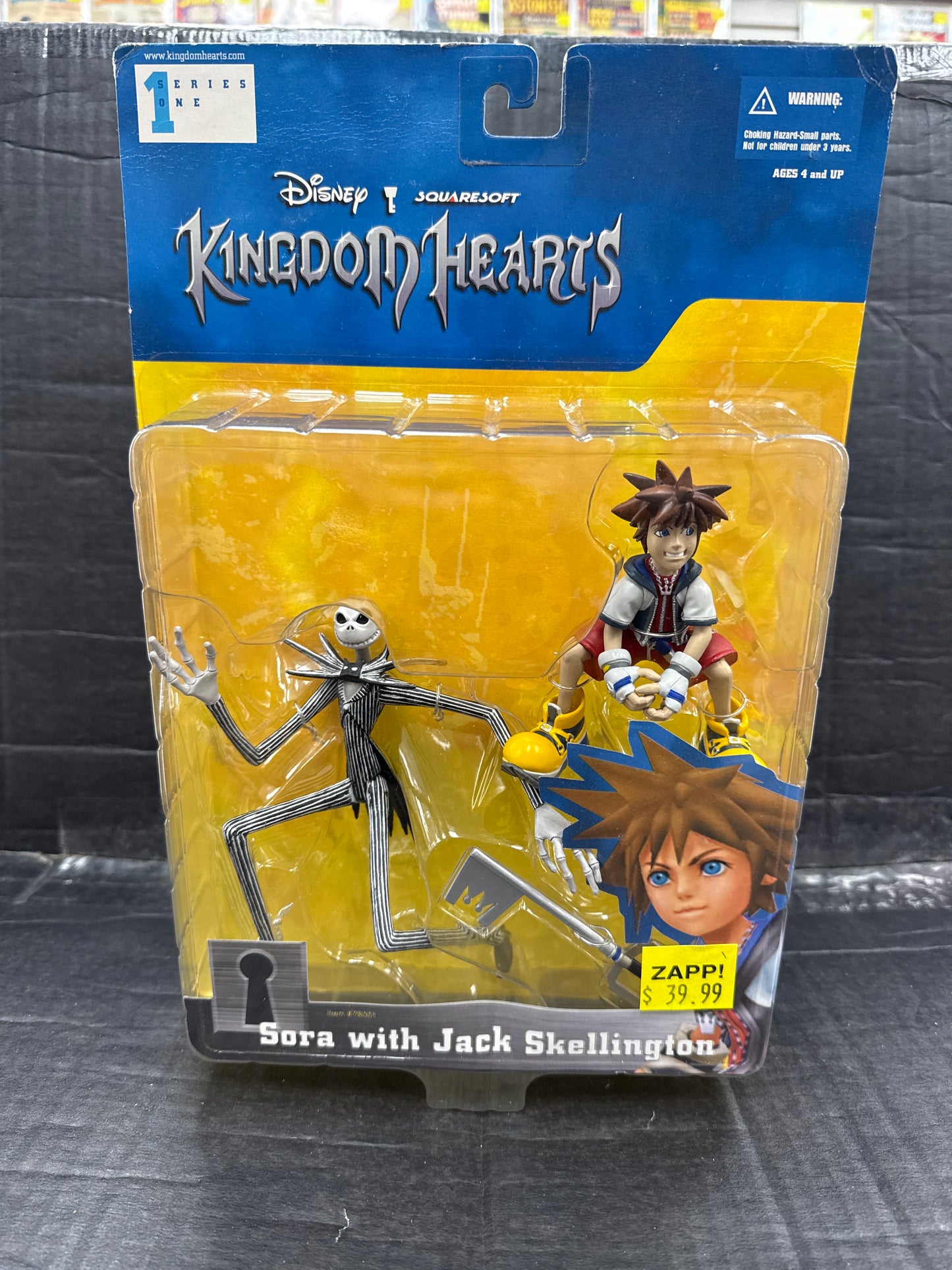 Disney Kingdom Hearts Series 1 Sora with Jack Skelington Vintage 2002