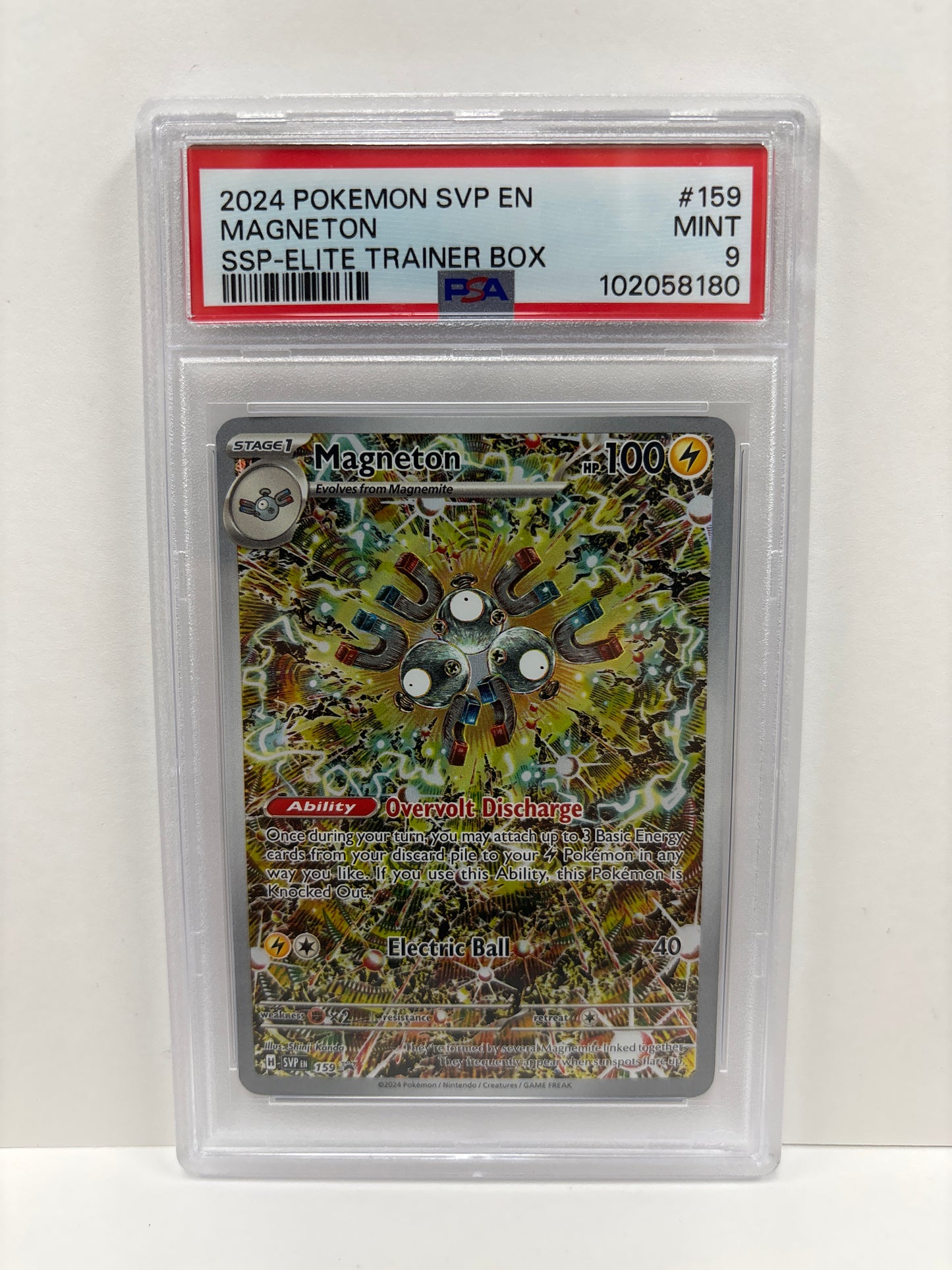 Pokemon Magneton 159 PSA 9