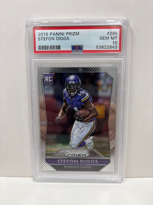 2015 Panini Prizm Stefon Diggs #285 PSA 10