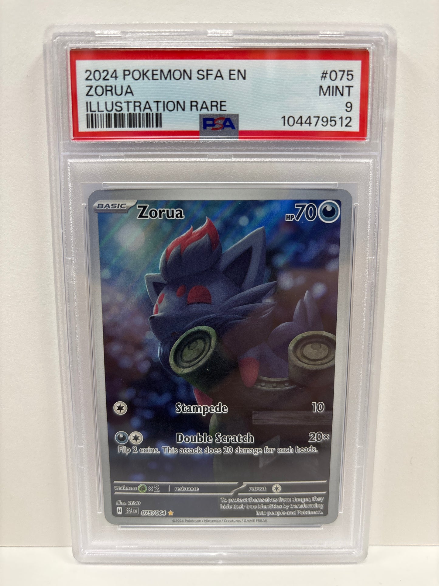 Pokemon Zorua 075/064 PSA 9