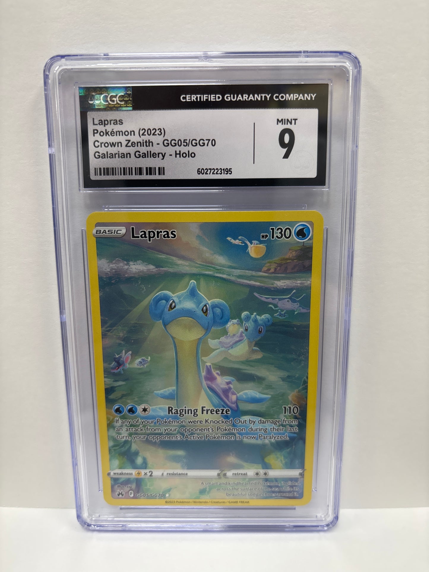 Pokemon Lapras GG05/GG70 CGC 9