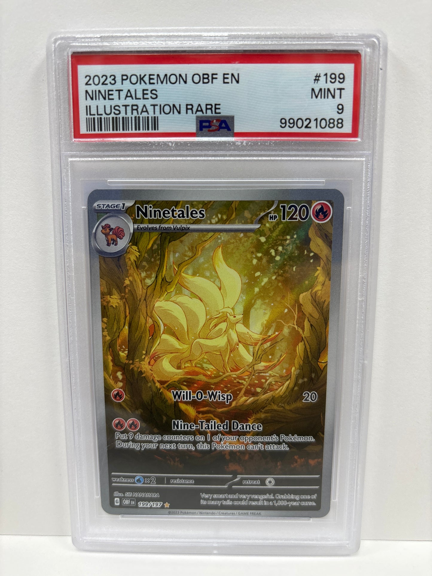 Pokemon Ninetales 199/197 PSA 9