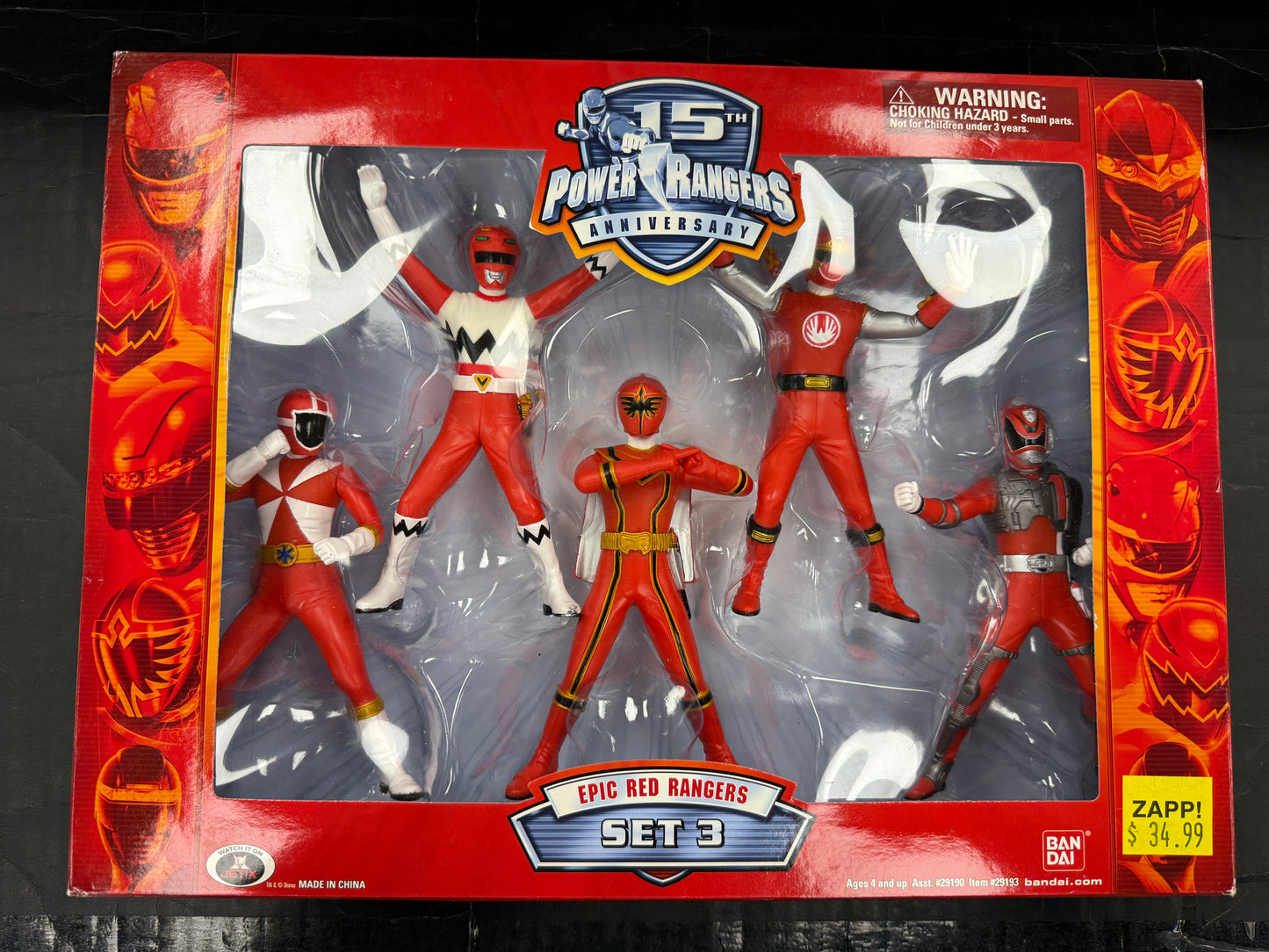 Power Rangers 15th Anniversary Epic Red Rangers Set 3