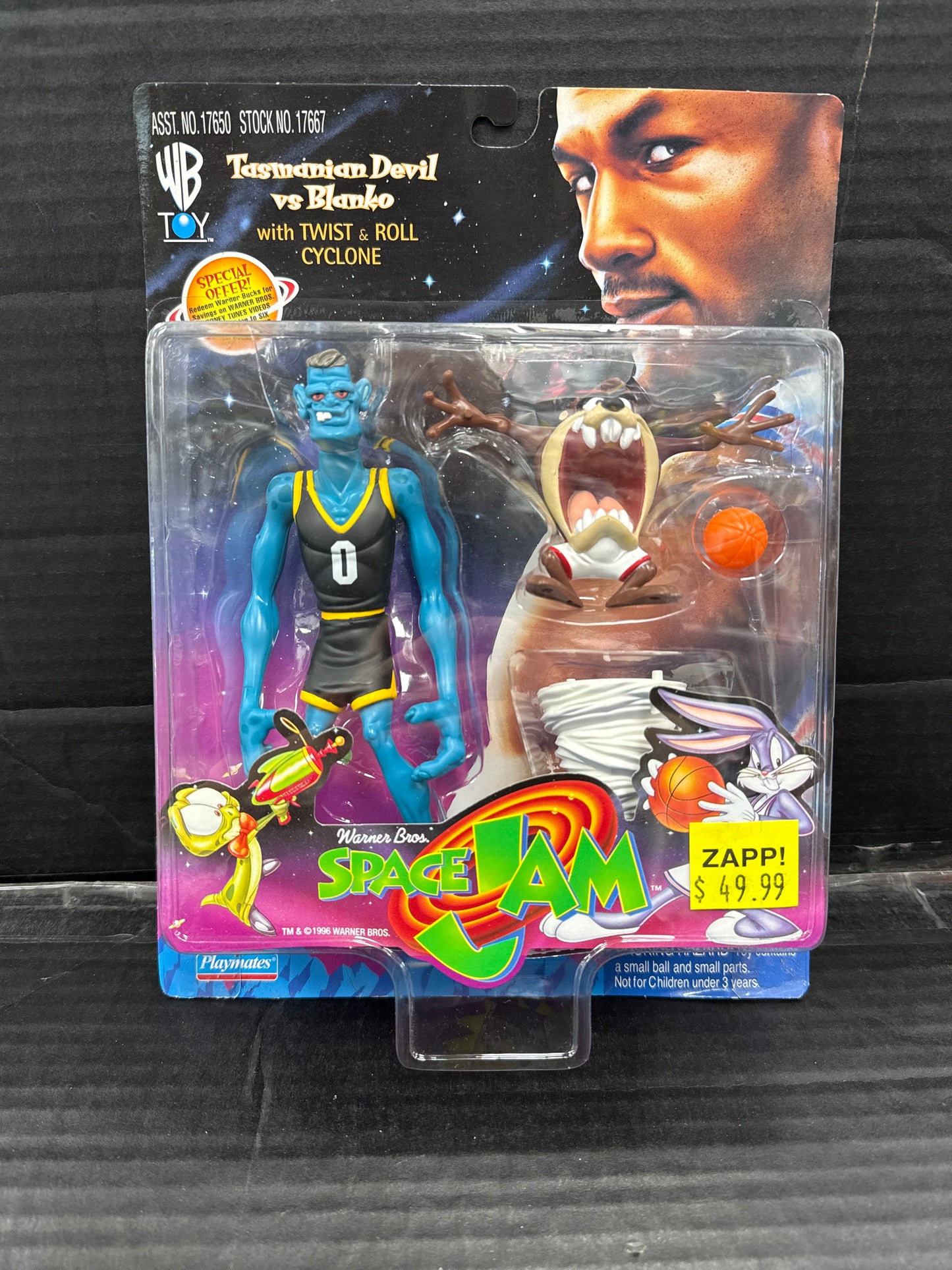 Space Jam Tasmanian Devil vs Blanko Playmates Toys 1996