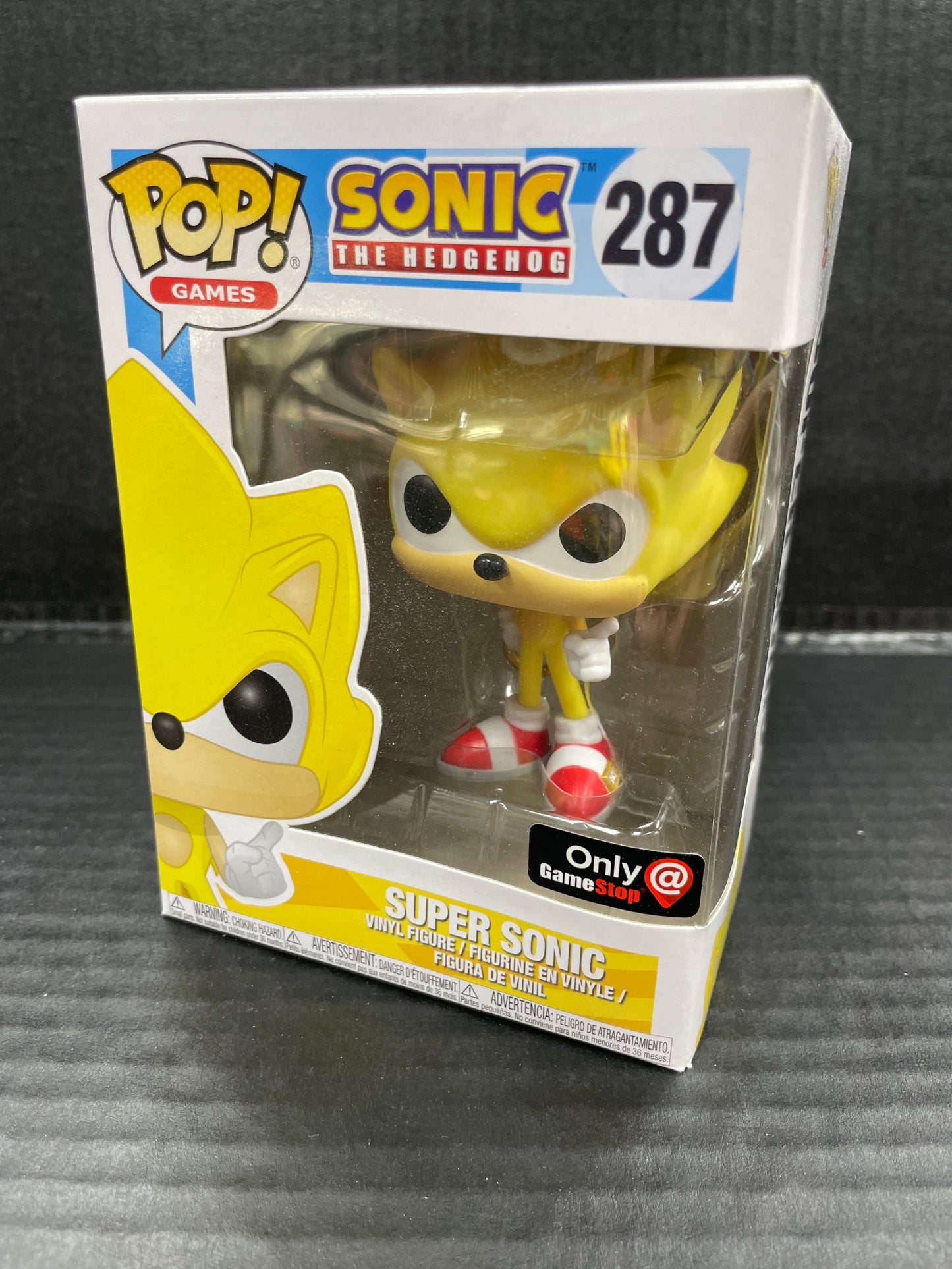 Funko Pop! Sonic the Hedgehog Super Sonic 287 GameStop Exclusive (Grade A-)