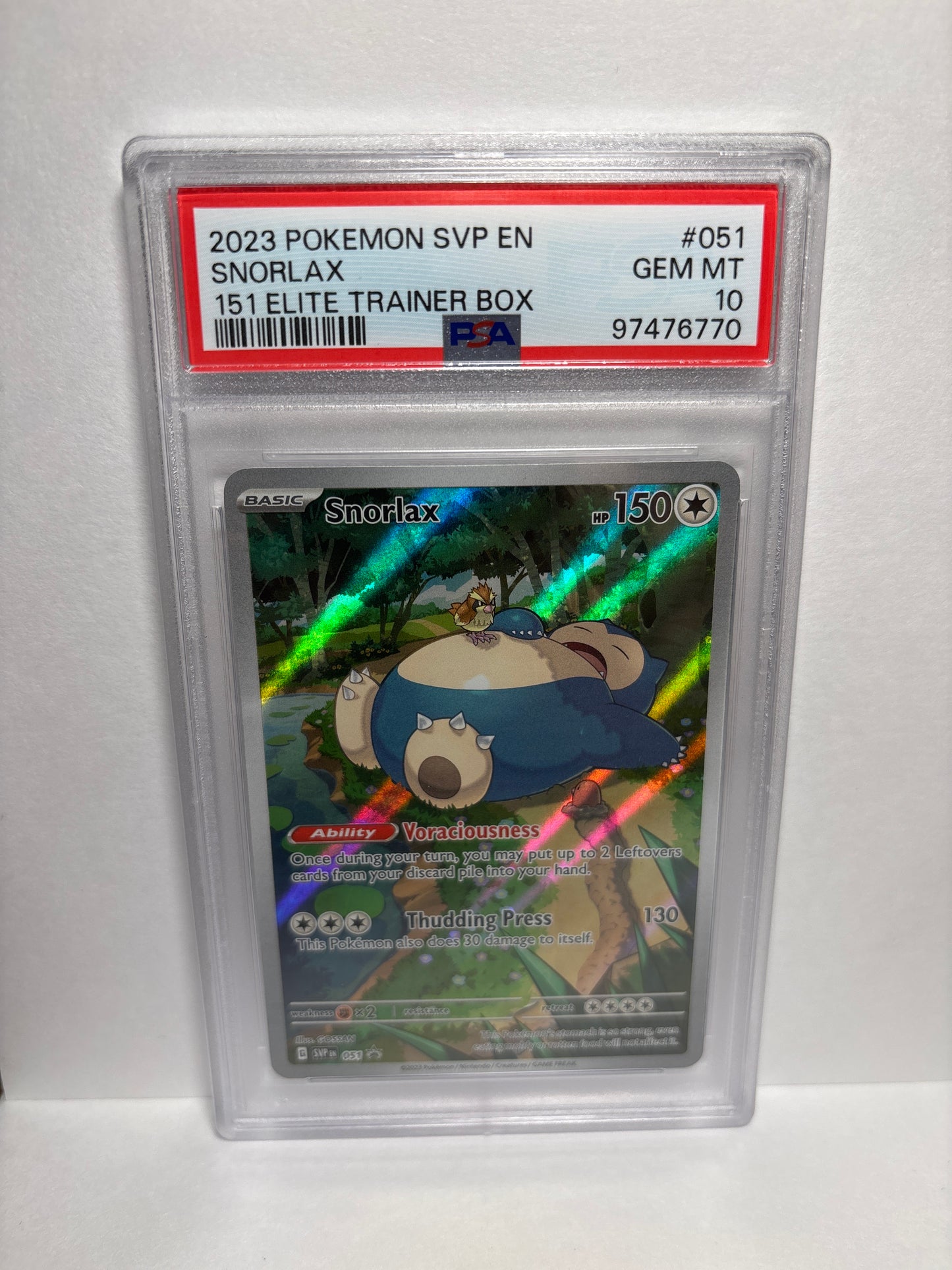 Pokemon Snorlax 051 PSA 10