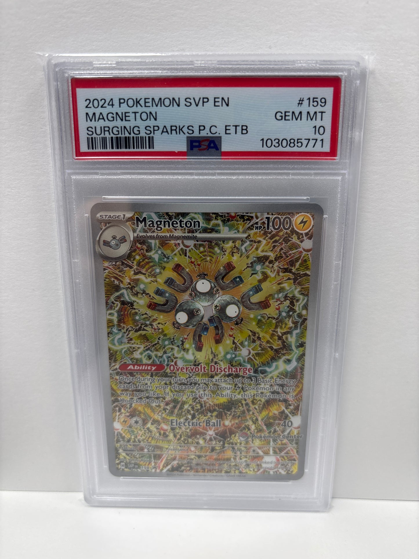 Pokemon Magneton 159 Pokemon Center PSA 10
