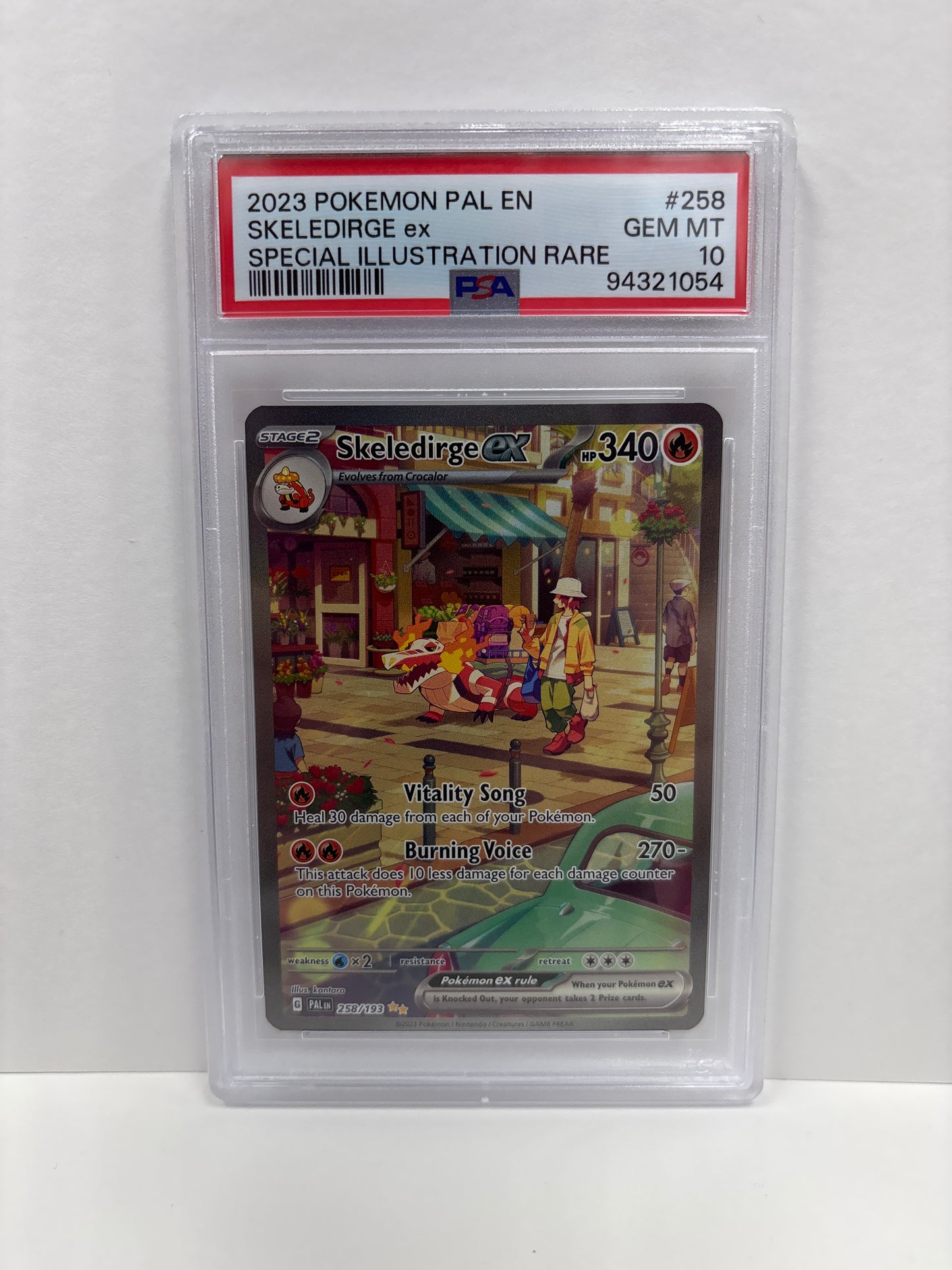 Pokemon Skeledirge ex 258/193 PSA 10