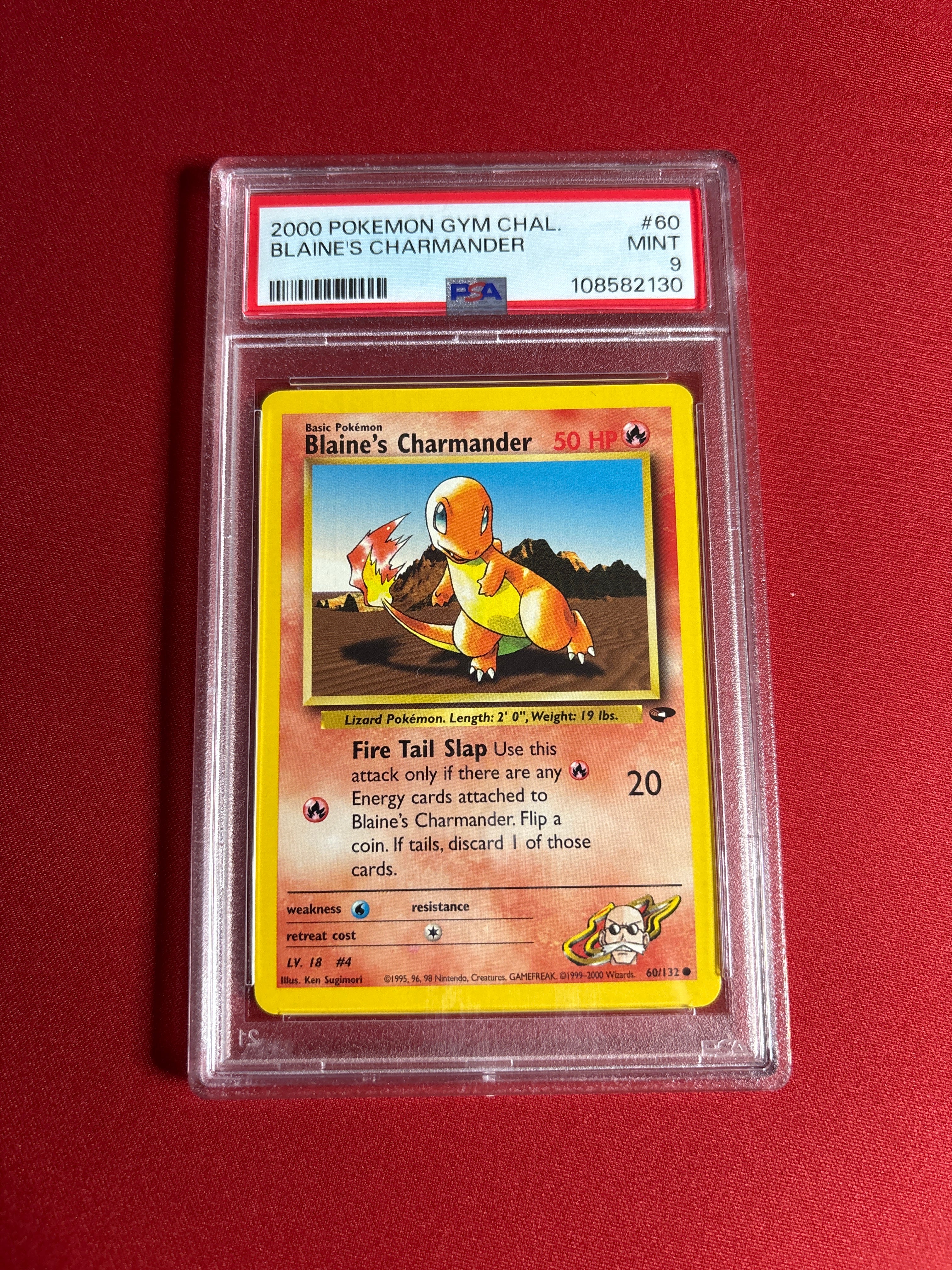 Pokemon Blaine's Charmander 60/132 Unlimited PSA 9 – Zapp! Comics