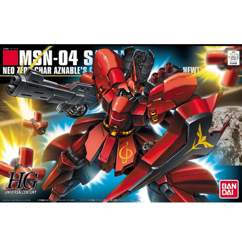 Bandai 1/144 HGUC 088 HG MSN04 Sazabi Char's Mobile Suit Gundam Model Kit