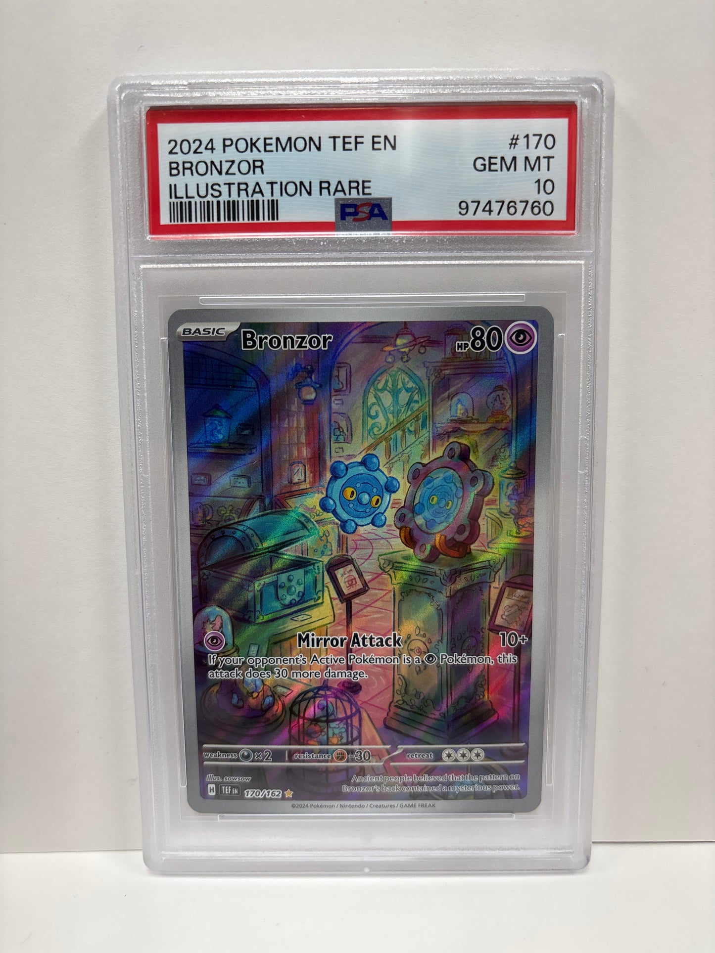 Pokemon Bronzor 170/162 PSA 10