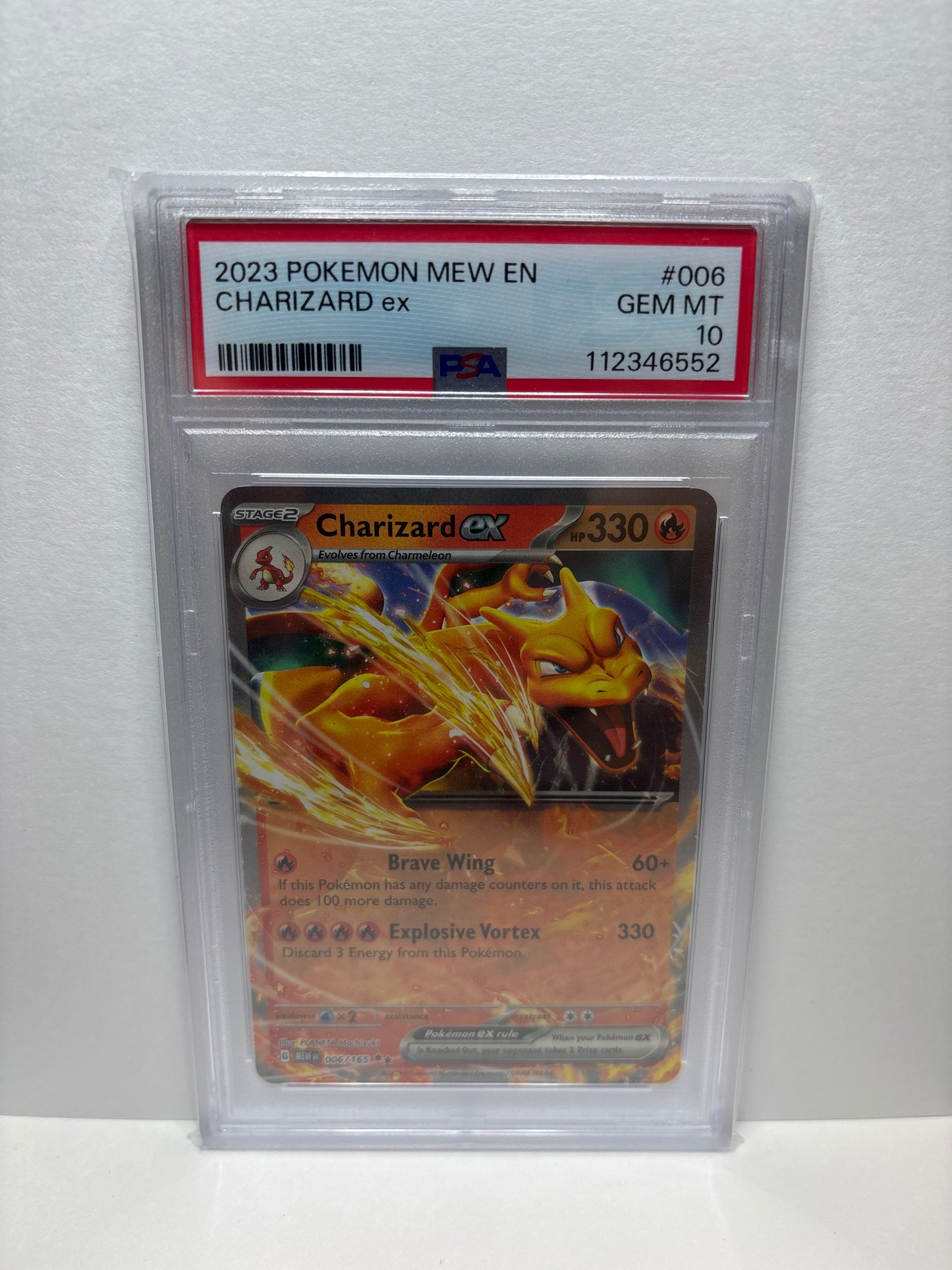 Pokemon Charizard ex 006/165 PSA 10