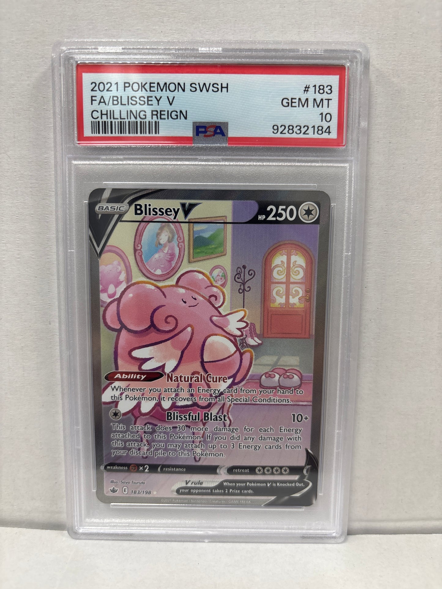 Pokemon Blissey V 183/198 PSA 10