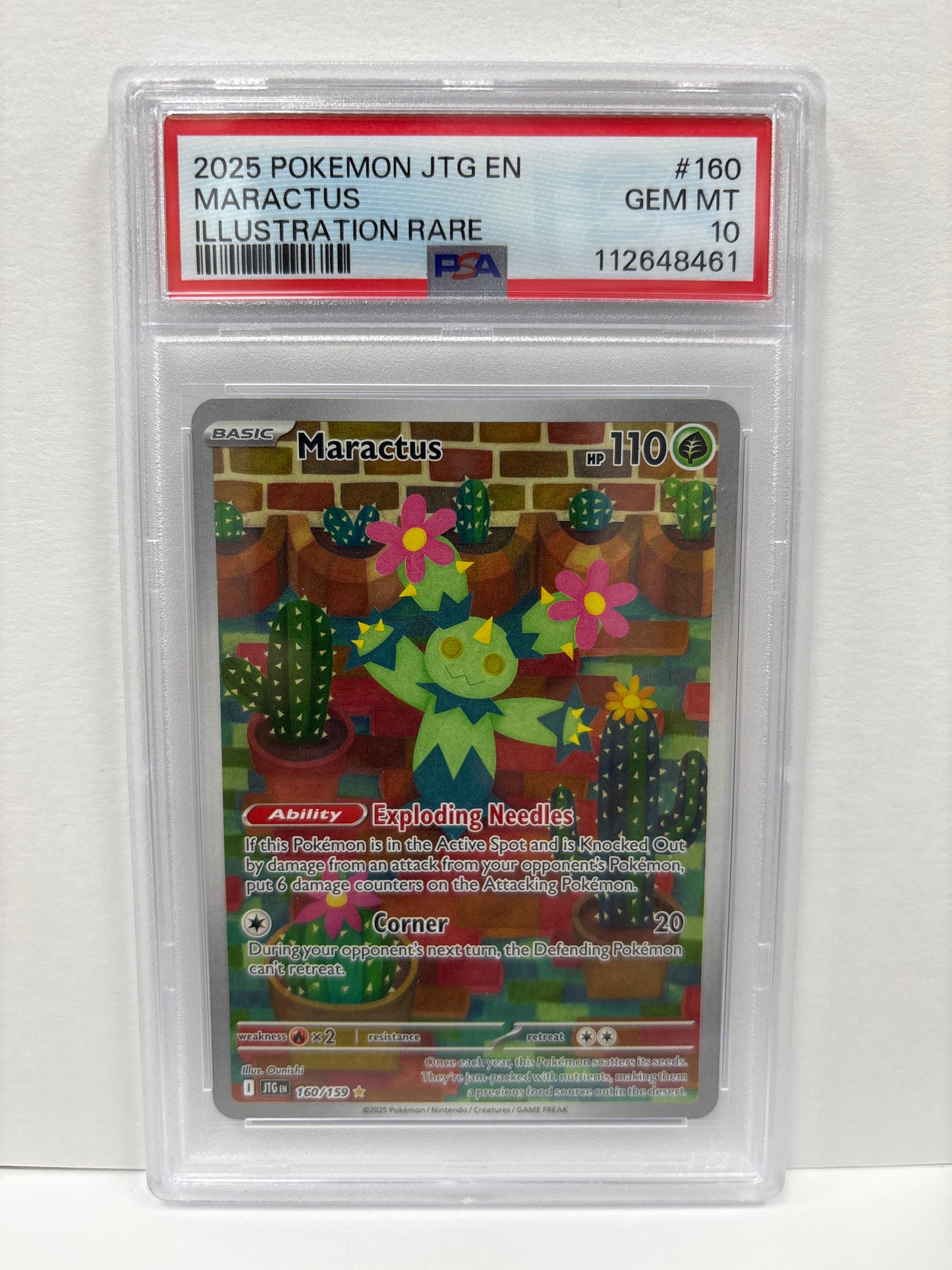 Pokemon Maractus 160/159 PSA 10