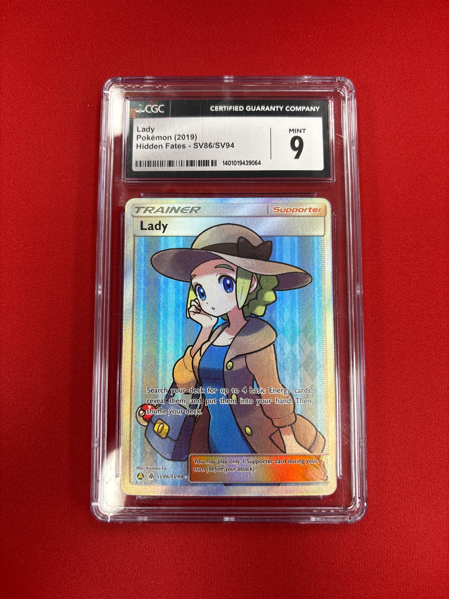 Pokemon Lady SV86/SV94 CGC 9