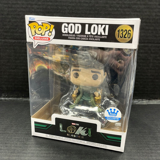 Funko Pop! Deluxe Marvel God Loki 1326 Funko Shop Exclusive (Grade A-)