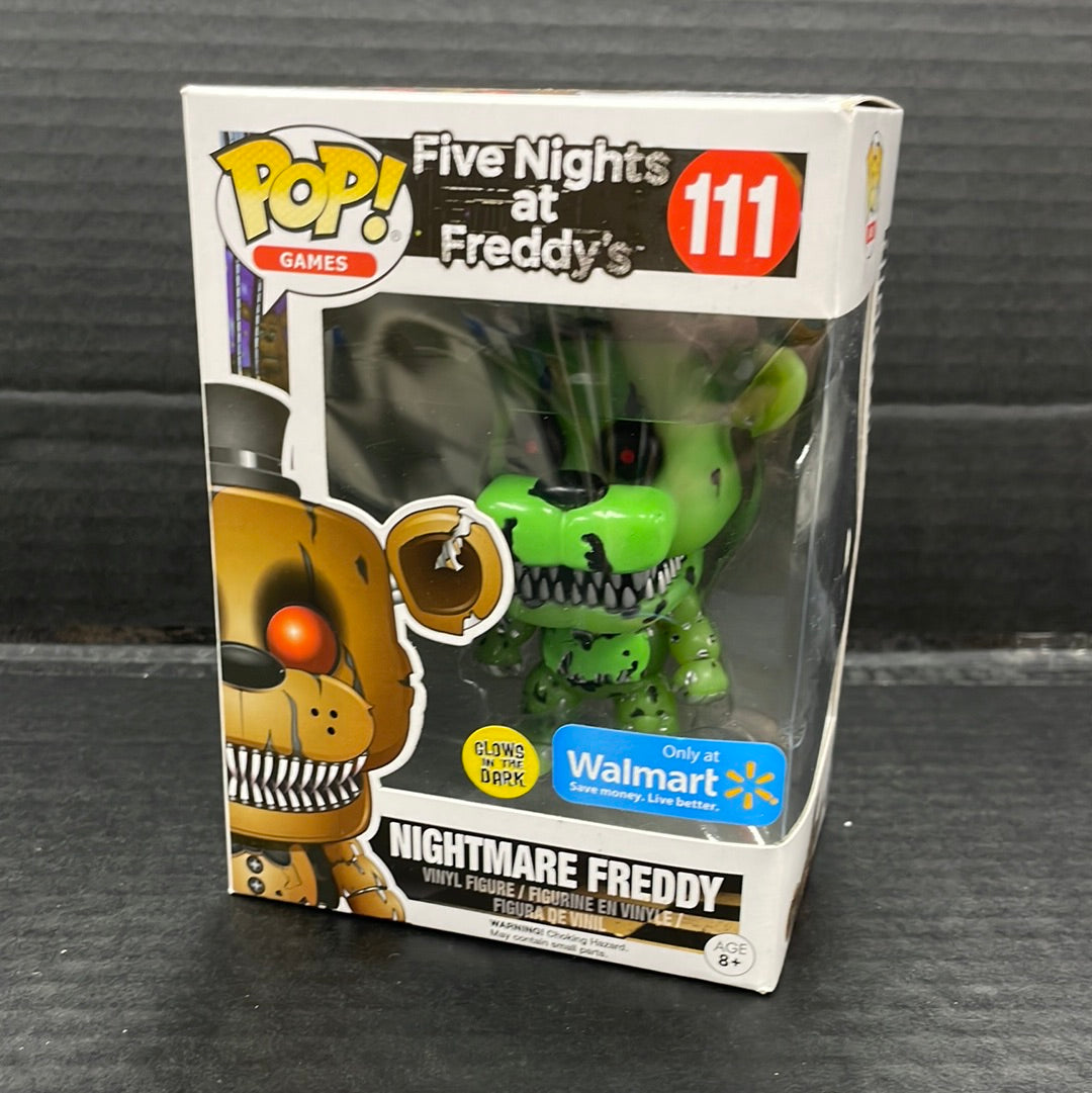 Funko Pop! Five Nights at Freddy’s Nightmare Freddy 111 Walmart Exclusive Glow in the Dark (Grade C)