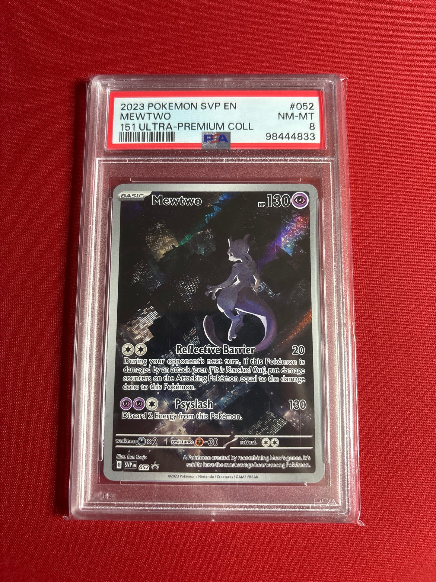 Pokemon Mewtwo 052 PSA 8