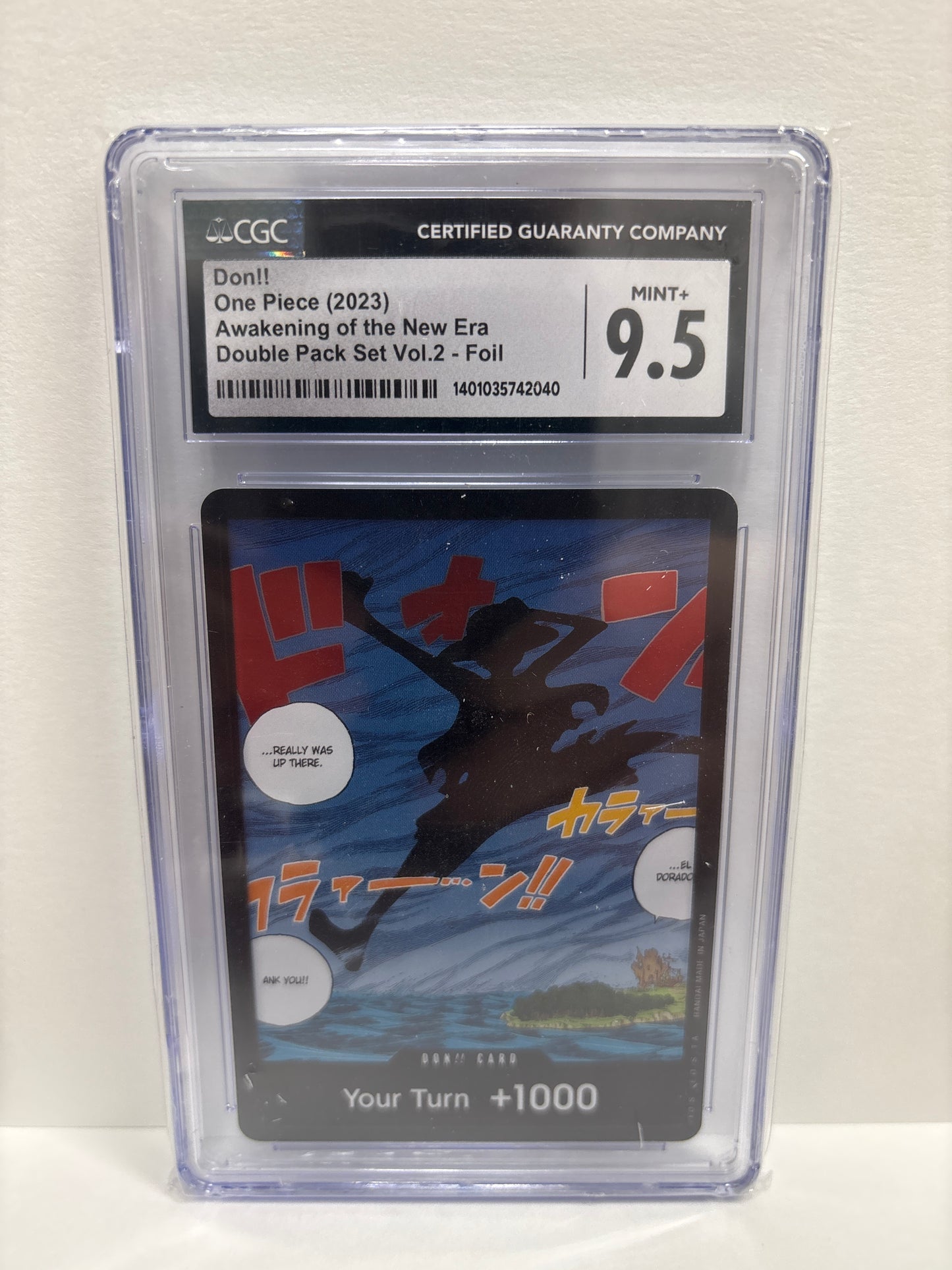 One Piece Card Game Don!! Double Pack Set Vol. 2 Foil CGC 9.5