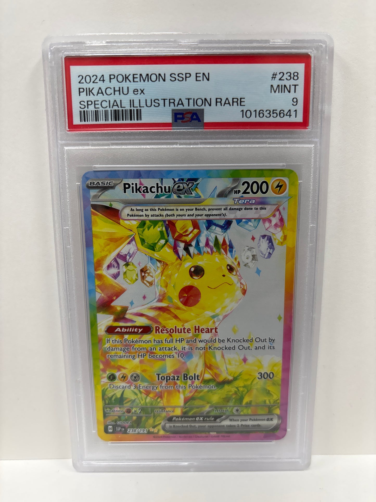 Pokemon Pikachu ex 238/191 PSA 9