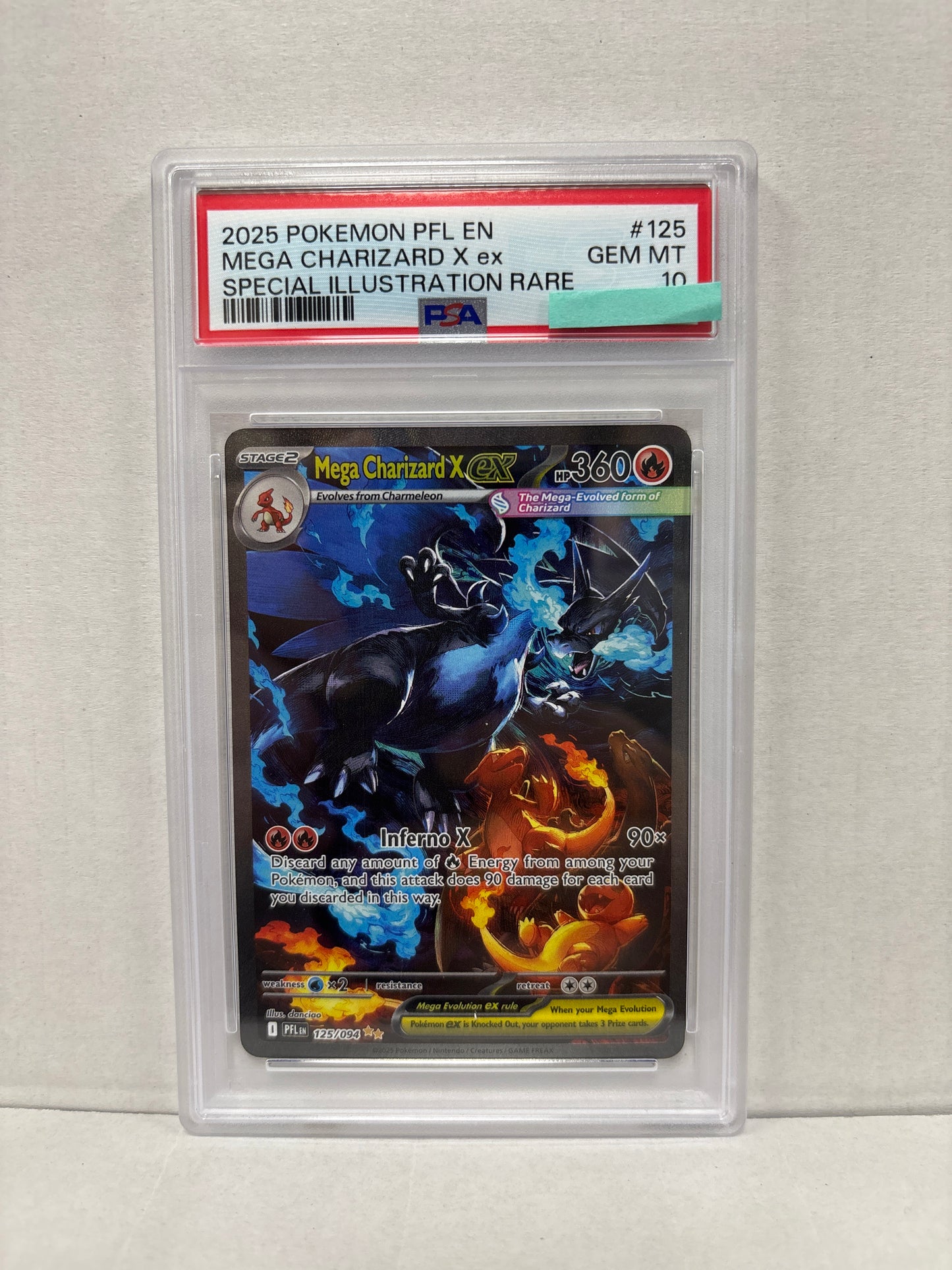 Pokemon Mega Charizard X ex 125/094 PSA 10
