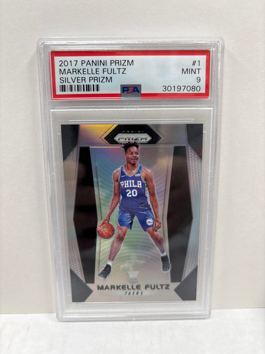 2017 Panini Prizm Markelle Fultz #1 Silver Prizm PSA 9