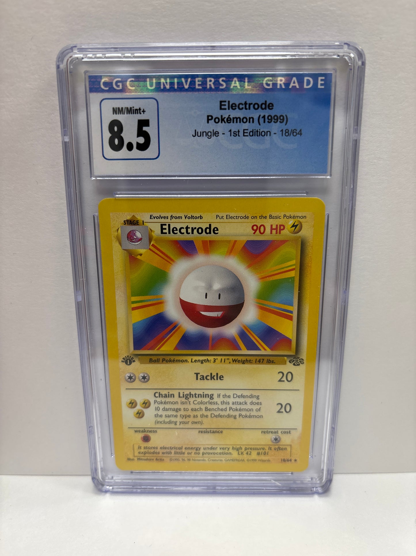 Pokemon Electrode 18/64 1st Edition (1999) CGC 8.5