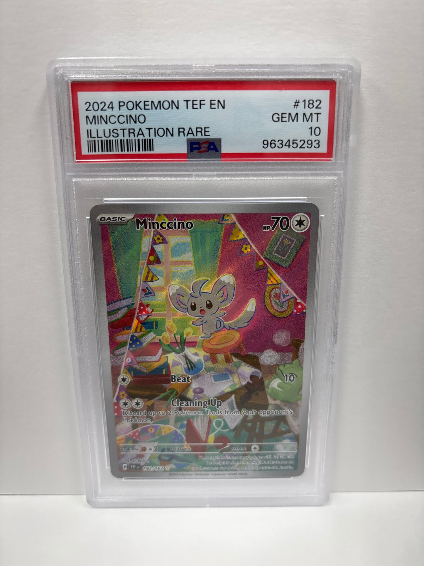 Pokemon Minccino 182/162 PSA 10